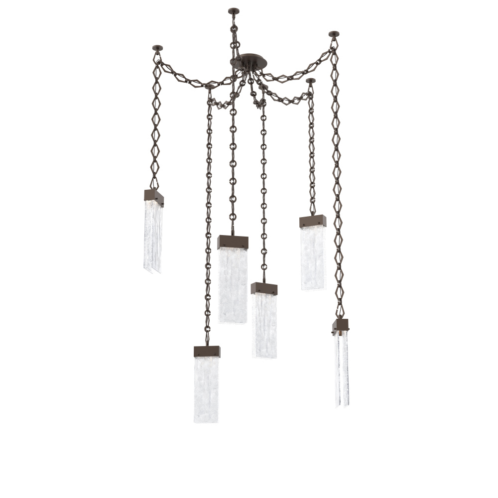 Parallel Multi Light Pendant Multi Port Canopy Flat Bronze