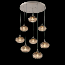 Hammerton CHB0036-08-BS-OB-C01-E2 - Coppa Round 8pc Multi-Pendant