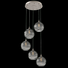 Hammerton CHB0047-05-BS-OS-C01-E2 - Terra Round 5pc Multi-Pendant