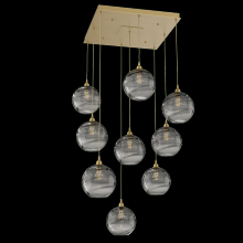 Hammerton CHB0047-09-GB-OS-C01-E2 - Terra Square 9pc Multi-Pendant