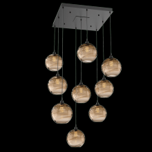 Hammerton CHB0047-09-MB-OB-C01-E2 - Terra Square 9pc Multi-Pendant