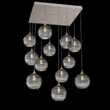 Hammerton CHB0047-12-BS-OS-C01-E2 - Terra Square 12pc Multi-Pendant