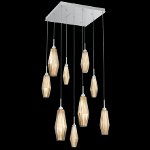 Hammerton CHB0049-09-CS-RB-C01-L3 - Aalto Square 9pc Multi-Pendant