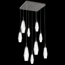 Hammerton CHB0049-09-GP-RC-C01-L1 - Aalto Square 9pc Multi-Pendant