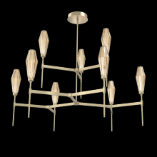 Hammerton CHB0049-54-GB-RB-001-L3 - Aalto Round Belvedere Chandelier-54-Gilded Brass