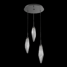 Hammerton CHB0050-03-MB-CS-C01-L3-RTS - Rock Crystal Round Pendant Chandelier - Quick Ship