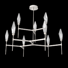 Hammerton CHB0050-54-BS-CS-001-L3 - Rock Crystal Round Belvedere Chandelier-54-Metallic Beige Silver