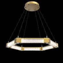 Hammerton CHB0060-35-GB-GC-CA1-L1 - Axis Hexagonal Ring Chandelier-35