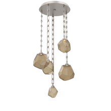 Hammerton CNB0039-05-BS-B-CH3-L1 - Gem Round 5pc Multi-Pendant with Chain