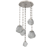 Hammerton CNB0039-05-BS-S-CH3-L3 - Gem Round 5pc Multi-Pendant with Chain