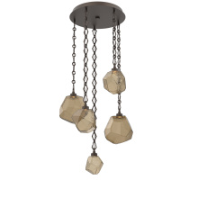 Hammerton CNB0039-05-FB-B-CH1-L1 - Gem Round 5pc Multi-Pendant with Chain