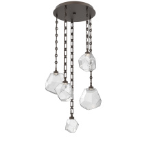 Hammerton CNB0039-05-FB-C-CH3-L3 - Gem Round 5pc Multi-Pendant with Chain