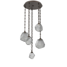 Hammerton CNB0039-05-FB-S-CH1-L1 - Gem Round 5pc Multi-Pendant with Chain