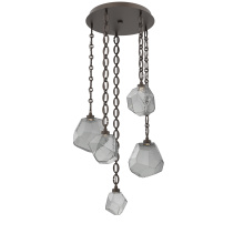 Hammerton CNB0039-05-FB-S-CH2-L3 - Gem Round Chain 5pc Multi-Pendant