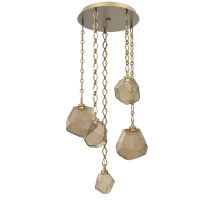 Hammerton CNB0039-05-GB-S-CH1-L3 - Gem Round 5pc Multi-Pendant with Chain
