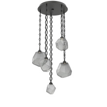 Hammerton CNB0039-05-MB-S-CH2-L1 - Gem Round 5pc Multi-Pendant with Chain