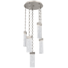 Hammerton CNB0042-05-BS-CG-CH1-L3 - Parallel Round 5pc Multi-Pendant with Chain