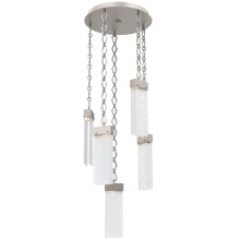 Hammerton CNB0042-05-BS-CR-CH1-L1 - Parallel Round 5pc Multi-Pendant with Chain