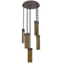 Hammerton CNB0042-05-FB-BG-CH1-L1 - Parallel Round 5pc Multi-Pendant with Chain