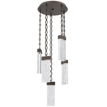 Hammerton CNB0042-05-FB-CG-CH1-L3 - Parallel Round 5pc Multi-Pendant with Chain