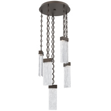 Hammerton CNB0042-05-FB-CG-CH2-L3 - Parallel Round 5pc Multi-Pendant with Chain