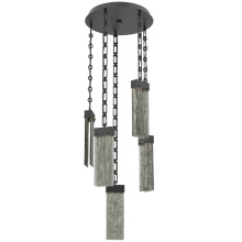 Hammerton CNB0042-05-MB-SG-CH3-L3 - Parallel Round 5pc Multi-Pendant with Chain