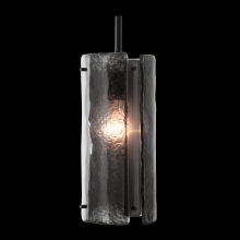 Hammerton LAB0044-12-BS-BG-001-E2 - Textured Glass Pendant-Rod Suspended-12