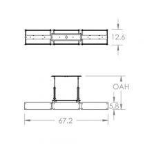 Hammerton PLB0026-0D-MB-IW-001-L3 - Urban Loft Trestle Linear - 67-Inch (LED)