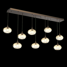 Hammerton PLB0036-09-FB-OA-C01-E2 - Coppa Linear 9pc Multi-Pendant