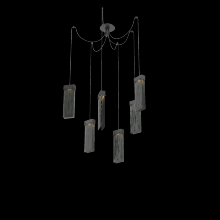 Hammerton SCB0042-06-MB-SG-C01-L3 - Parallel Glass Round 6pc Swag Multi-Pendant