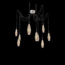 Hammerton SCB0049-09-BS-RB-C01-L1 - Aalto Round 9pc Swag Multi-Pendant