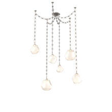 Hammerton SNB0039-06-BS-A-CH3-L3 - Gem Multi Light Pendant Multi Port Canopy Beige Silver