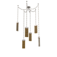 Hammerton SNB0042-06-BS-BG-CH1-L3 - Parallel Round Chain 6pc Swag Multi-Pendant