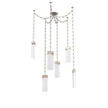 Hammerton SNB0042-06-BS-CR-CH1-L1 - Parallel Multi Light Pendant Multi Port Canopy Beige Silver