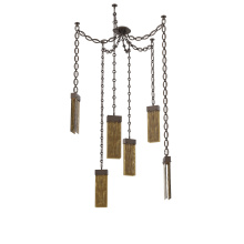 Hammerton SNB0042-06-FB-BG-CH2-L1 - Parallel Multi Light Pendant Multi Port Canopy Flat Bronze