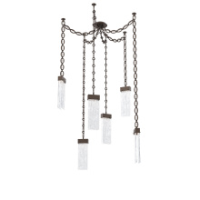 Hammerton SNB0042-06-FB-CG-CH2-L3 - Parallel Round Chain 6pc Swag Multi-Pendant