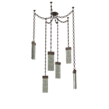 Hammerton SNB0042-06-FB-SG-CH1-L3 - Parallel Multi Light Pendant Multi Port Canopy Flat Bronze