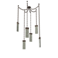 Hammerton SNB0042-06-FB-SG-CH2-L1 - Parallel Multi Light Pendant Multi Port Canopy Flat Bronze