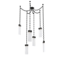 Hammerton SNB0042-06-MB-CR-CH1-L1 - Parallel Multi Light Pendant Multi Port Canopy Matte Black