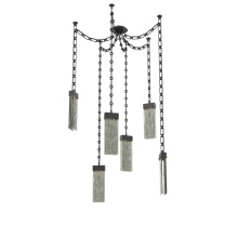 Hammerton SNB0042-06-MB-SG-CH3-L3 - Parallel Multi Light Pendant Multi Port Canopy Matte Black