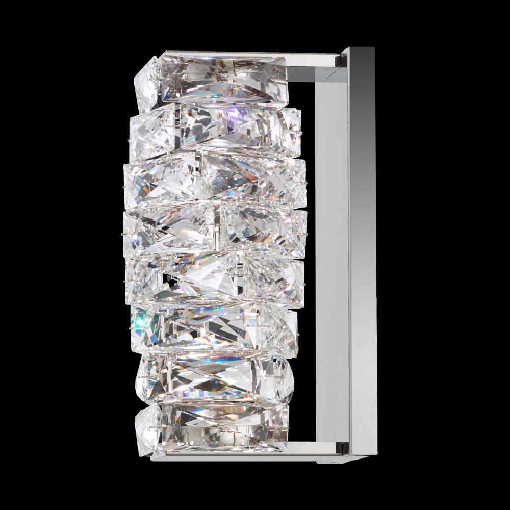 Glissando 10IN LED 120V Wall Sconce in Stainless Steel with Crystals from Swarovski®