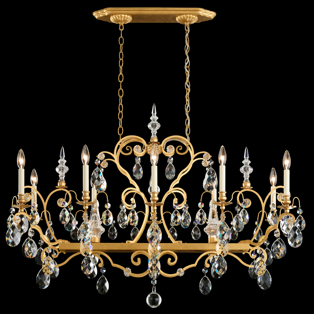 Renaissance 12 Light 120V Chandelier in Heirloom Gold with Heritage Handcut Crystal