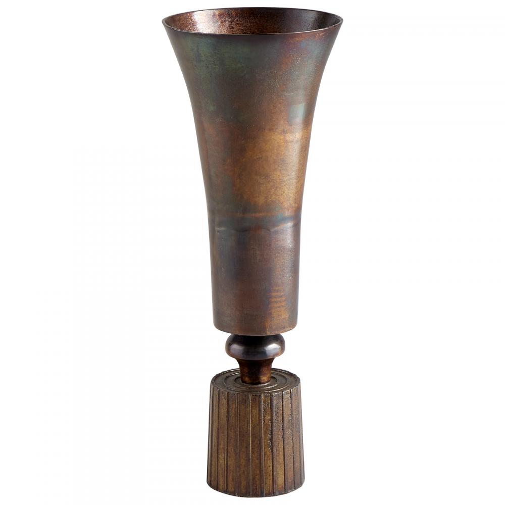 Patina Power Vase Vintage Brass - Large