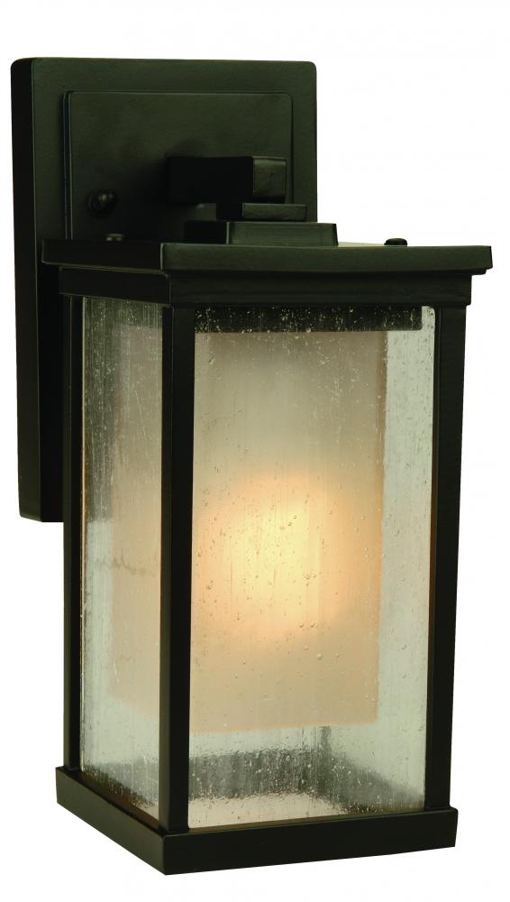 Riviera 1 Light Small Outdoor Wall Lantern in Oiled Bronze Outdoor