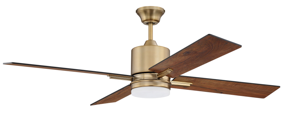 52" Ceiling Fan w/Blades, LED Light Kit