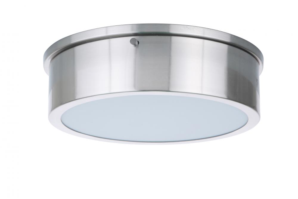 Fenn 1 Light 11" LED Flushmount in Brushed Polished Nickel