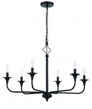 Craftmade 57026-FB - Jolenne 6 Light Chandelier in Flat Black