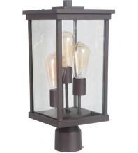 Craftmade Z9725-OBO - Riviera III 3 Light Large Outdoor Post Mount in Oiled Bronze Outdoor