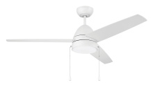 Craftmade CZY52W3 - 52" Ceiling Fan w/Blades, 3 CCT LED Disk, AC motor, Pull Chain