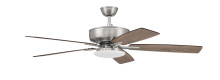 Craftmade P112BNK5-52DWGWN - 52" Ceiling Fan w/Blades, White Low Profile LED Light Kit